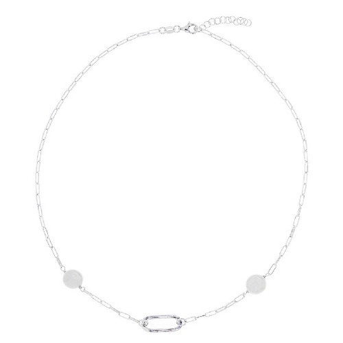 G. 2 PERLAS PLANA + OVAL CENTRO - GA1768R