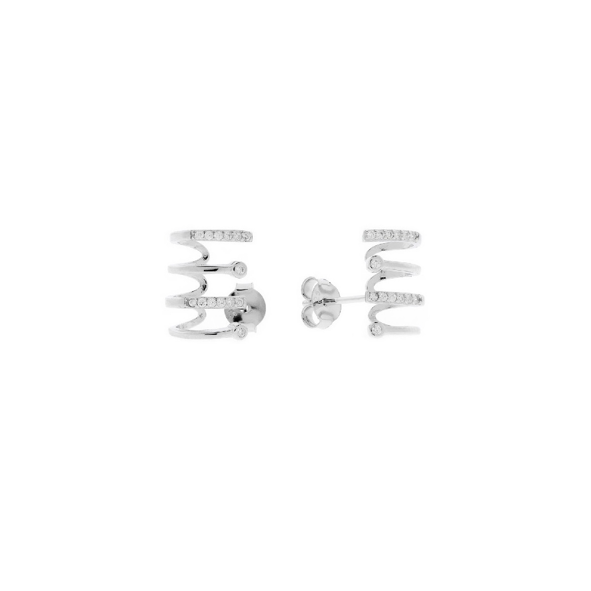 P. 4 BARRAS 2 LISO CHATON + 2 CZ  - PE6095R/04