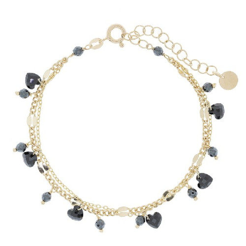 PU. CADENA BARBADA CON CZ NEGRAS - PU5481CH/10