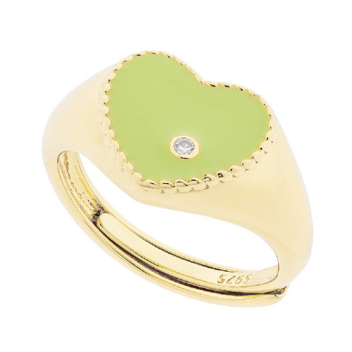 S. SELLO CORAZON ESMALTE AJUSTABLE 1 MIC - SO1554CH/16