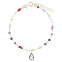 P. PIEDRAS MULTICOLOR + CZ LAGRIMA - PU5517CH/18