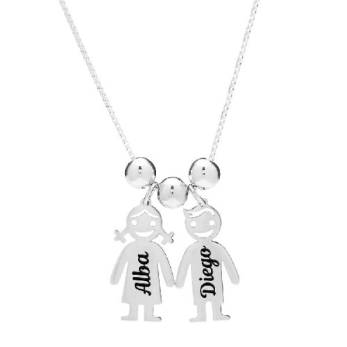 COLGANTE CON 2 MUÑECOS PERSONALIZADO - CO2604