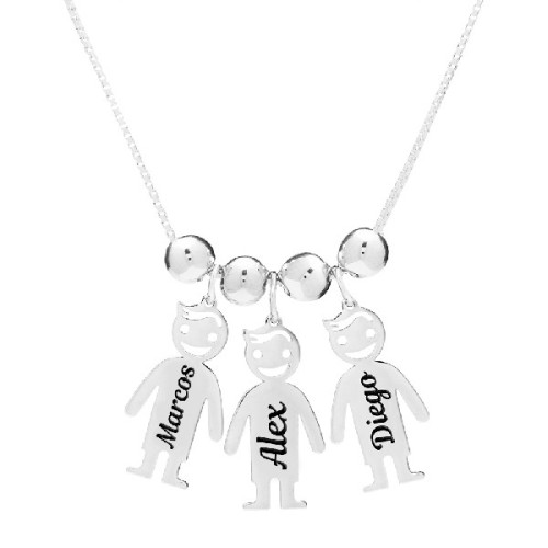 COLLAR 3 NIÑOS PERSOLIZADO - CO2623