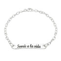 PULSERA MENSAJE SONRIE A LA VIDA - PU3951
