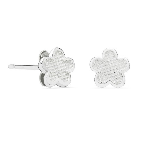 PENDIENTE FLOR PUNTOS TACO 3 PARES - PE5055