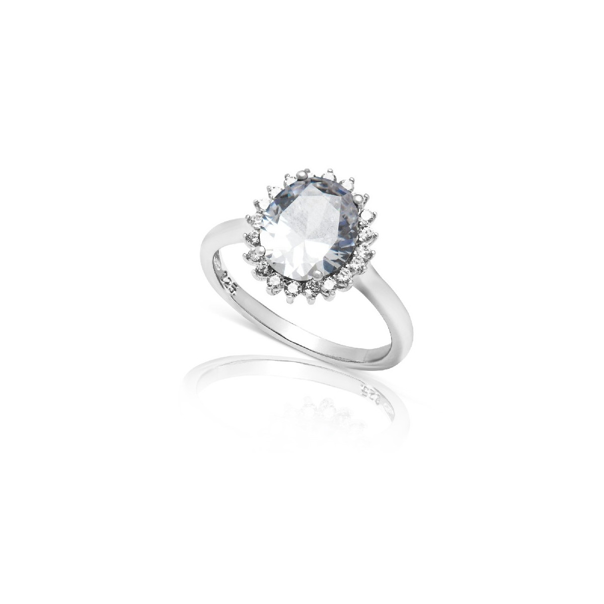 SORTIJA PIEDRA OVAL BORDE CIRCONITA - SO1335/04