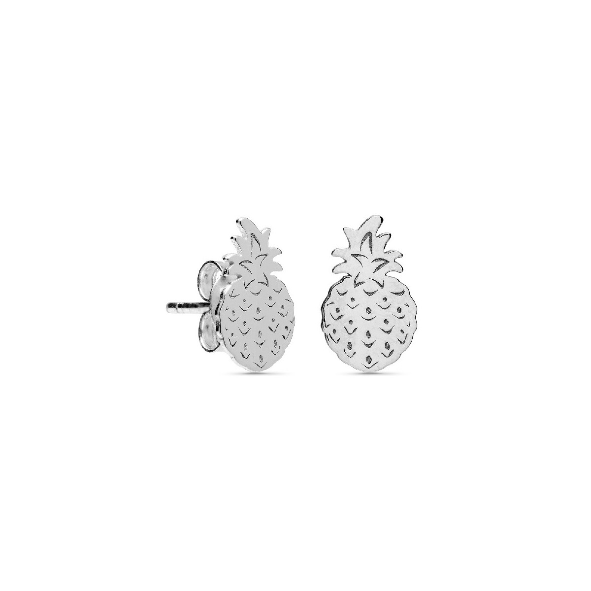 PENDIENTE PIÑA PRESION EN RODIO - PE5074R