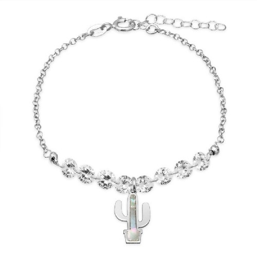 PULSERA CIRCONITA Y CACTUS NACAR - PU4476