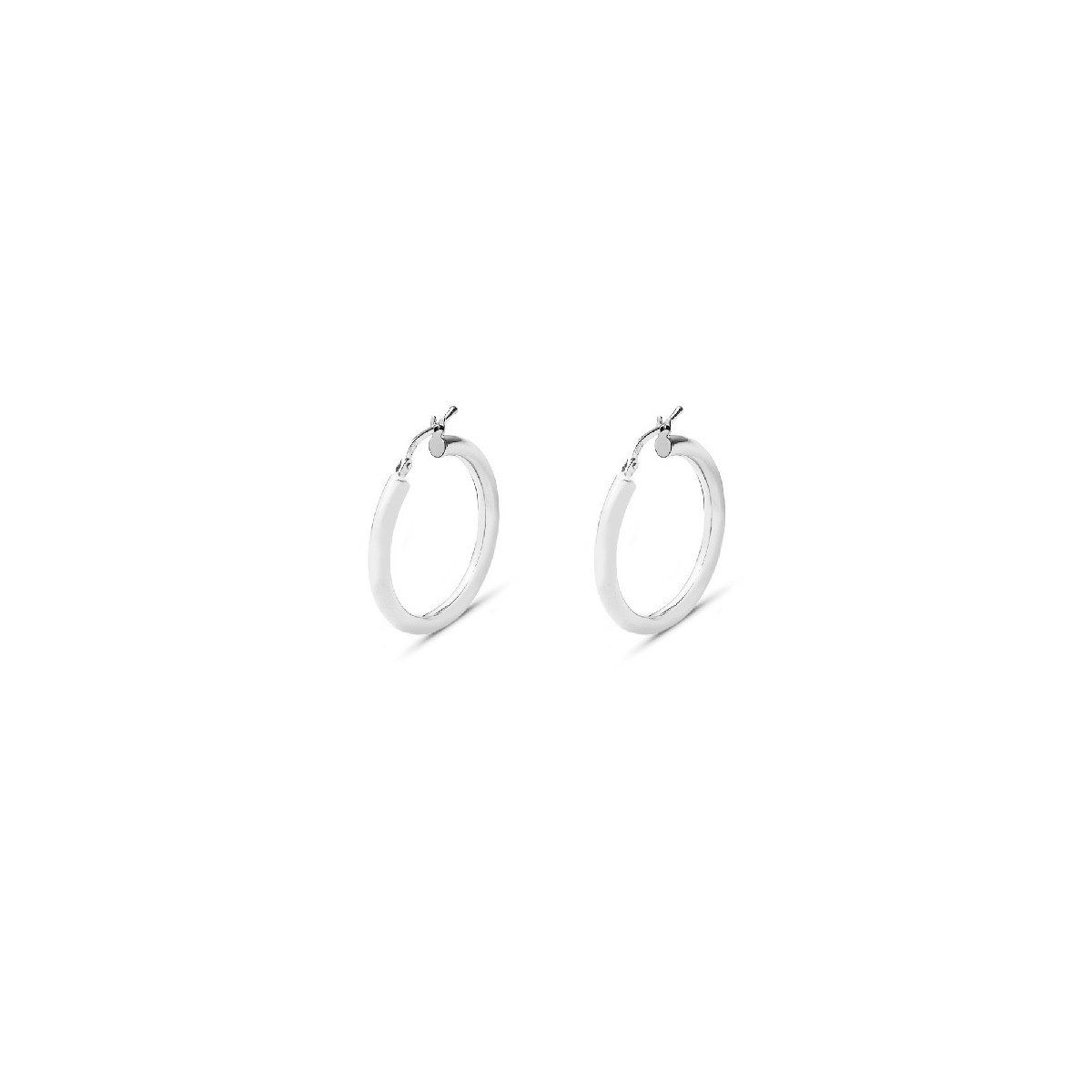 PENDIENTE ARO LISO 3X20 RODIO - PE4865R