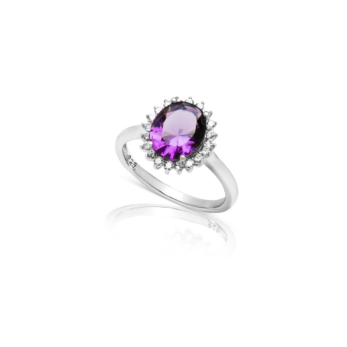 SORTIJA PIEDRA OVAL BORDE CIRCONITA - SO1335/01