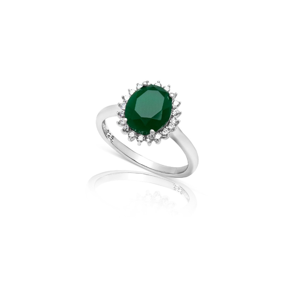 SORTIJA PIEDRA OVAL BORDE CIRCONITA - SO1335/16