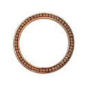 COLGANTE CIRCONITAS MONEDA ACERO ORO ROS - ACO24OR