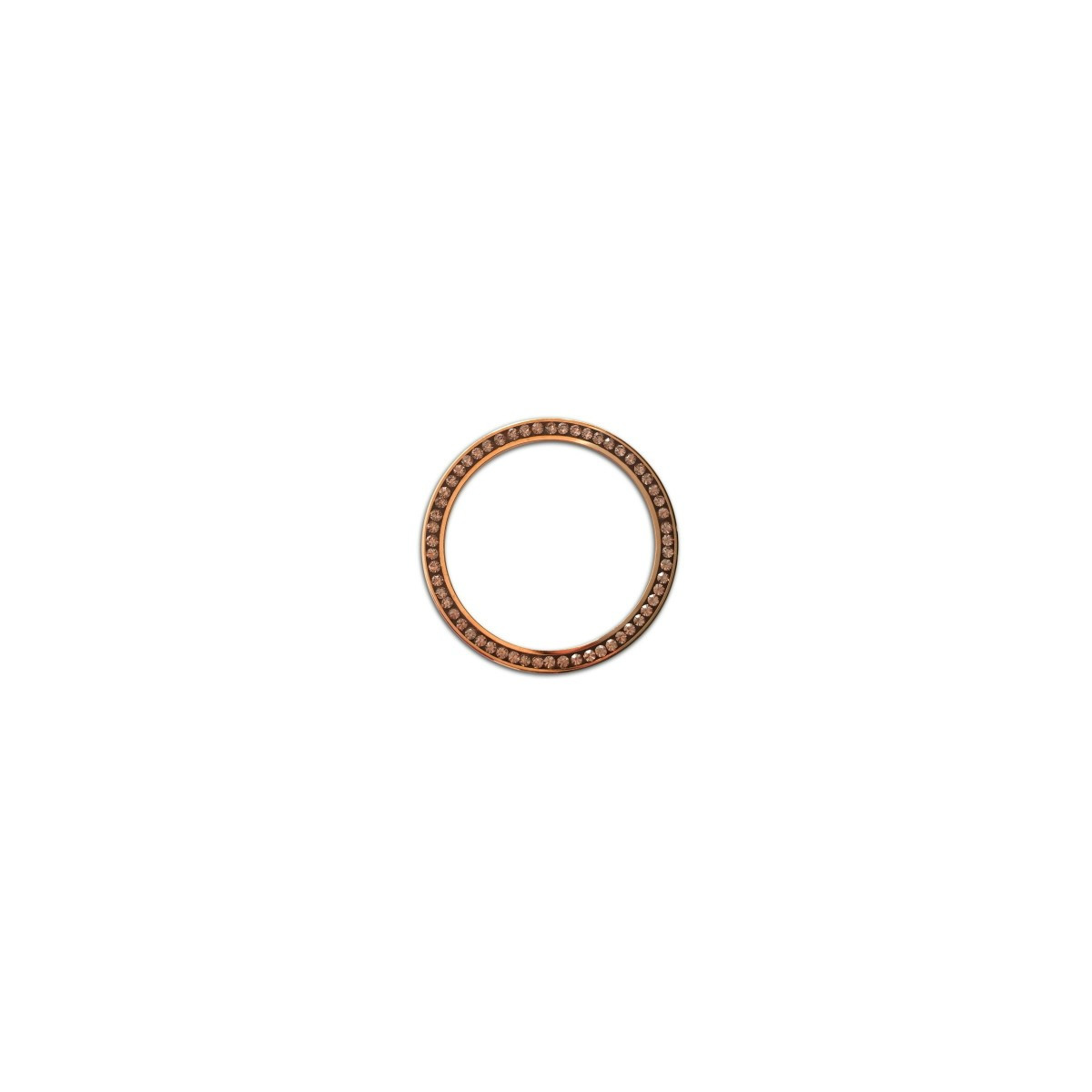 COLGANTE CIRCONITAS MONEDA ACERO ORO ROS - ACO24OR