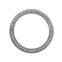 COLGANTE CIRCONITAS ACERO RODIO - ACO24R