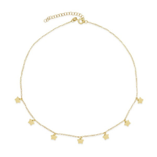 GARG.CADENA 7 ESTRELLAS COLGANDO CHAPADO EN ORO - GA1331CH