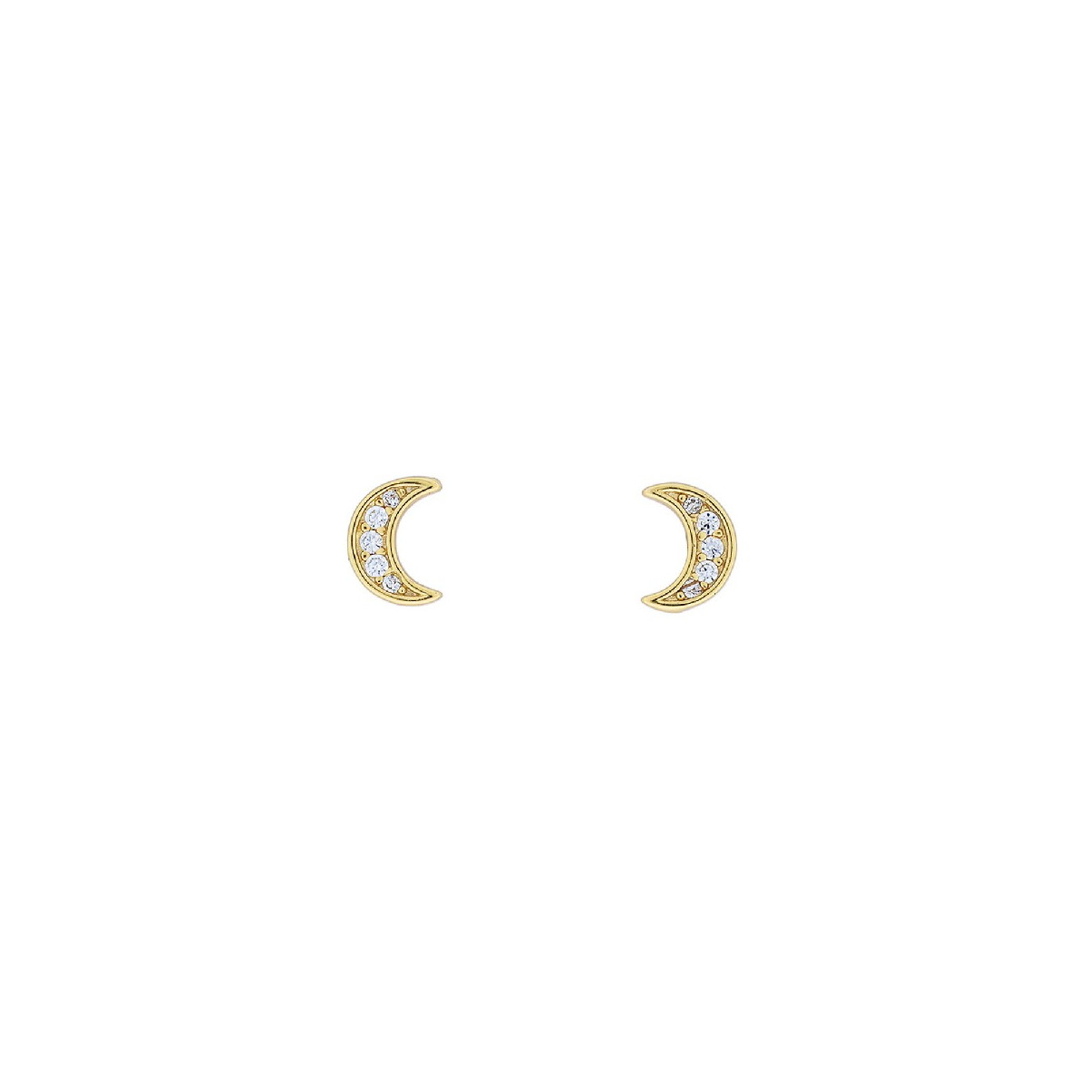 PENDIENTE DE LUNA CON  CZ - PE6134CH