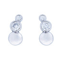 PENDIENTE CIRCULO + 2 CZ REDONDAS - PE6161R