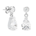 PENDIENTE CHATON + LAGRIMA CIRCONITA - PE4977/04