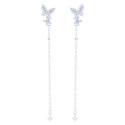 PE. MARIPOSA CZ FLOR LISA+ CADENA CON CZ - PE6317R