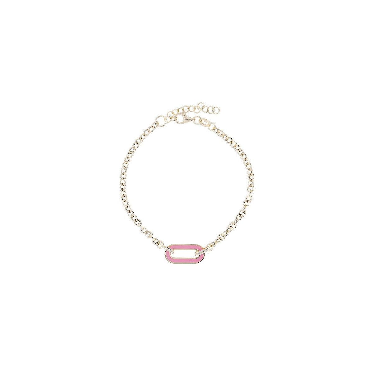 PULSERA CADENA CENTRO ESLABON OVAL ESMALTE - PU5560CH/14