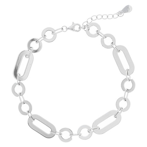 PULSERA CIRCULOS + OVALES PLANOS LISOS - PU5605R