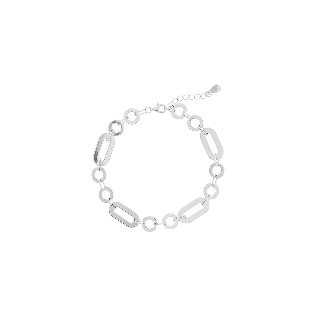 PULSERA CIRCULOS + OVALES PLANOS LISOS - PU5605R
