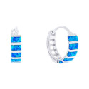 PENDIENTE ARO OPALO AZUL - PE6216R/15