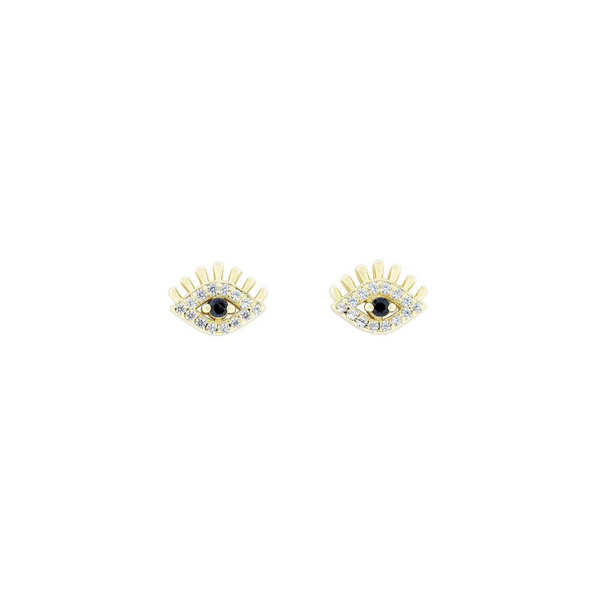 PENDIENTE OJO CON CIRCONITAS - PE6217CH