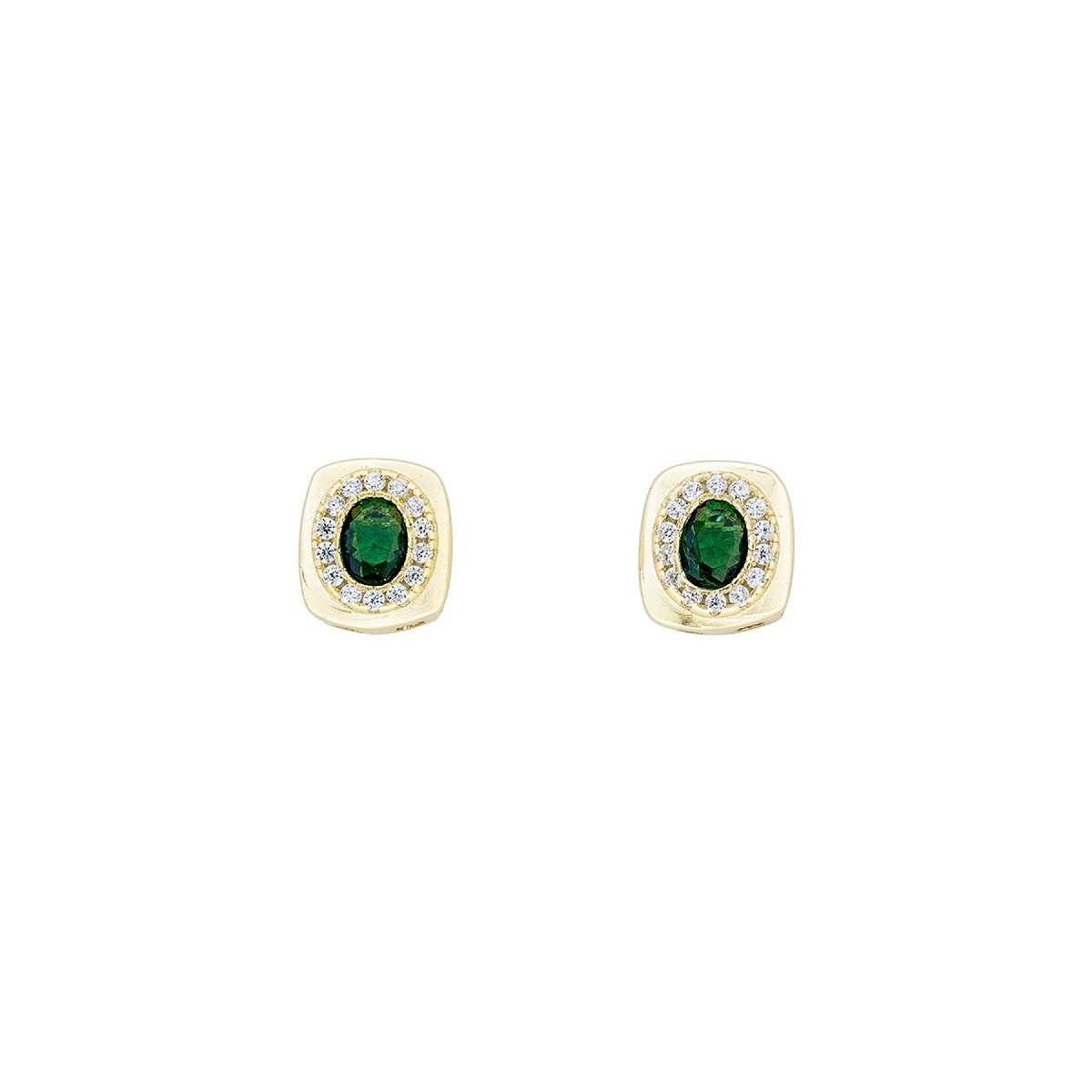 PE. RECTANGULAR DENTRO CIRCULO CZ - PE6230CH/16