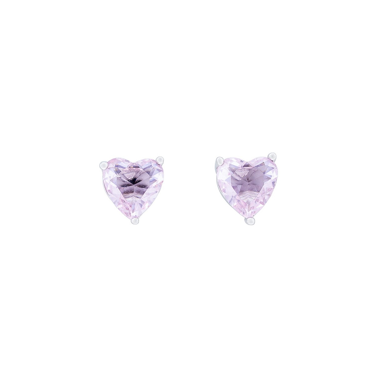PENDIENTE CORAZON CZ 6MM - PE6234R/14
