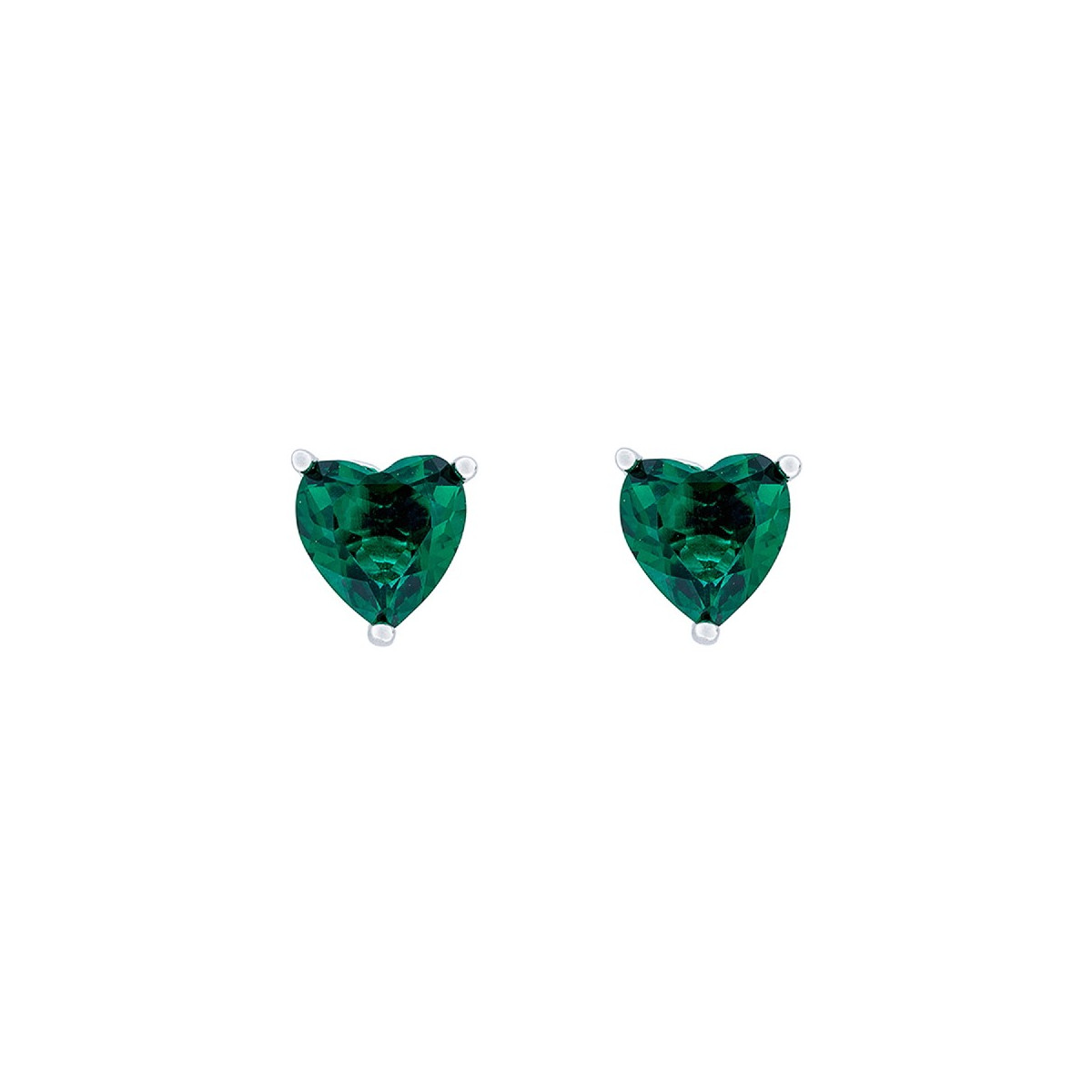PENDIENTE CORAZON CZ 6MM - PE6234R/16