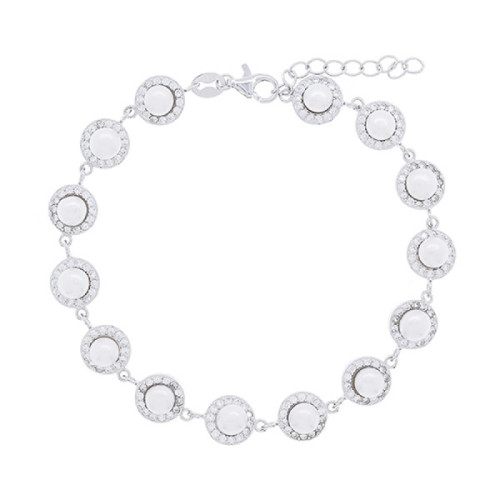 PUL. CIRCULO BORDE CZ CENTRO PERLA - PU5576R