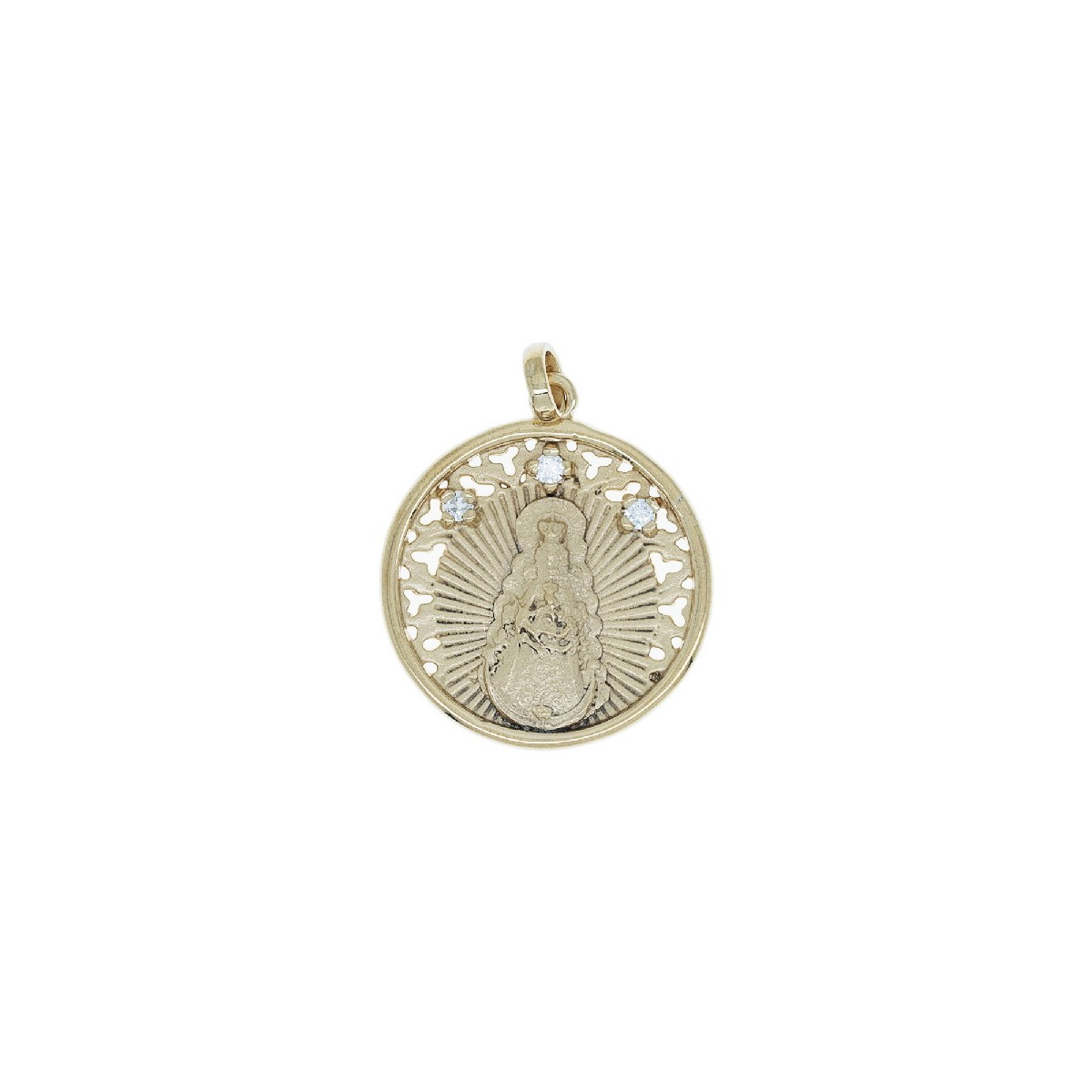 VIRGEN ROCIO 22 MM 3 CZ 2 MICRAS - CO2887CH