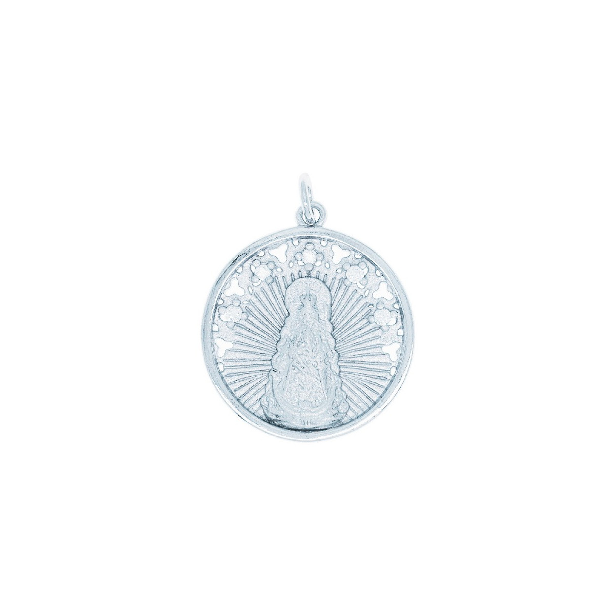 VIRGEN ROCIO 25 MM 5 CZ RODIO - CO2890R
