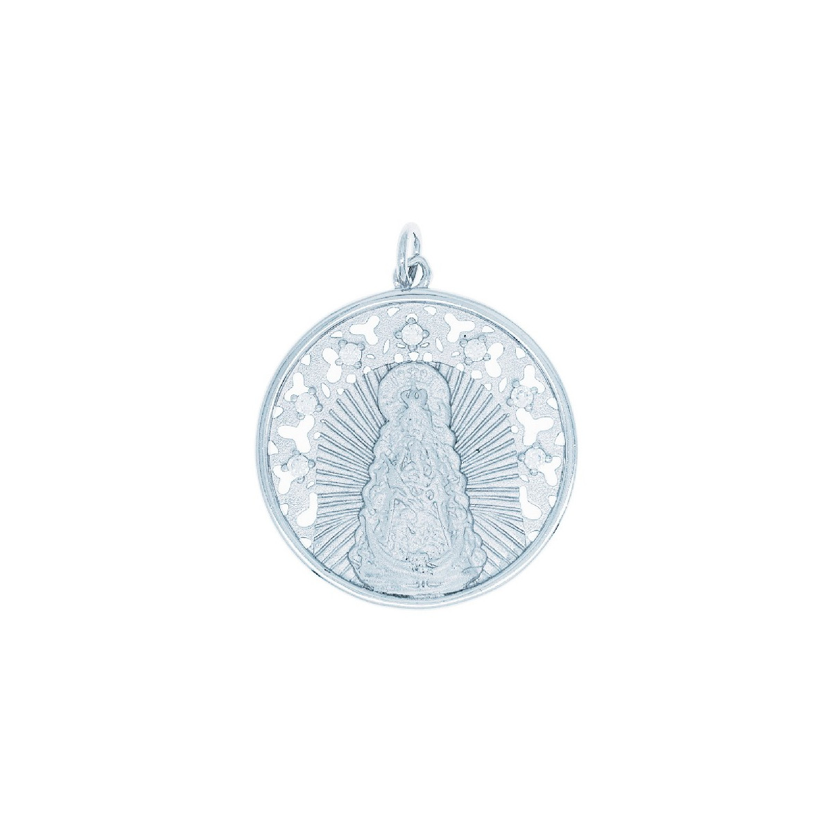 VIRGEN ROCIO 30 MM 7 CZ RODIO - CO2893R