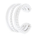 P. EAR CUFF 4 LINEAS LISAS + BOLITAS - PE6174R