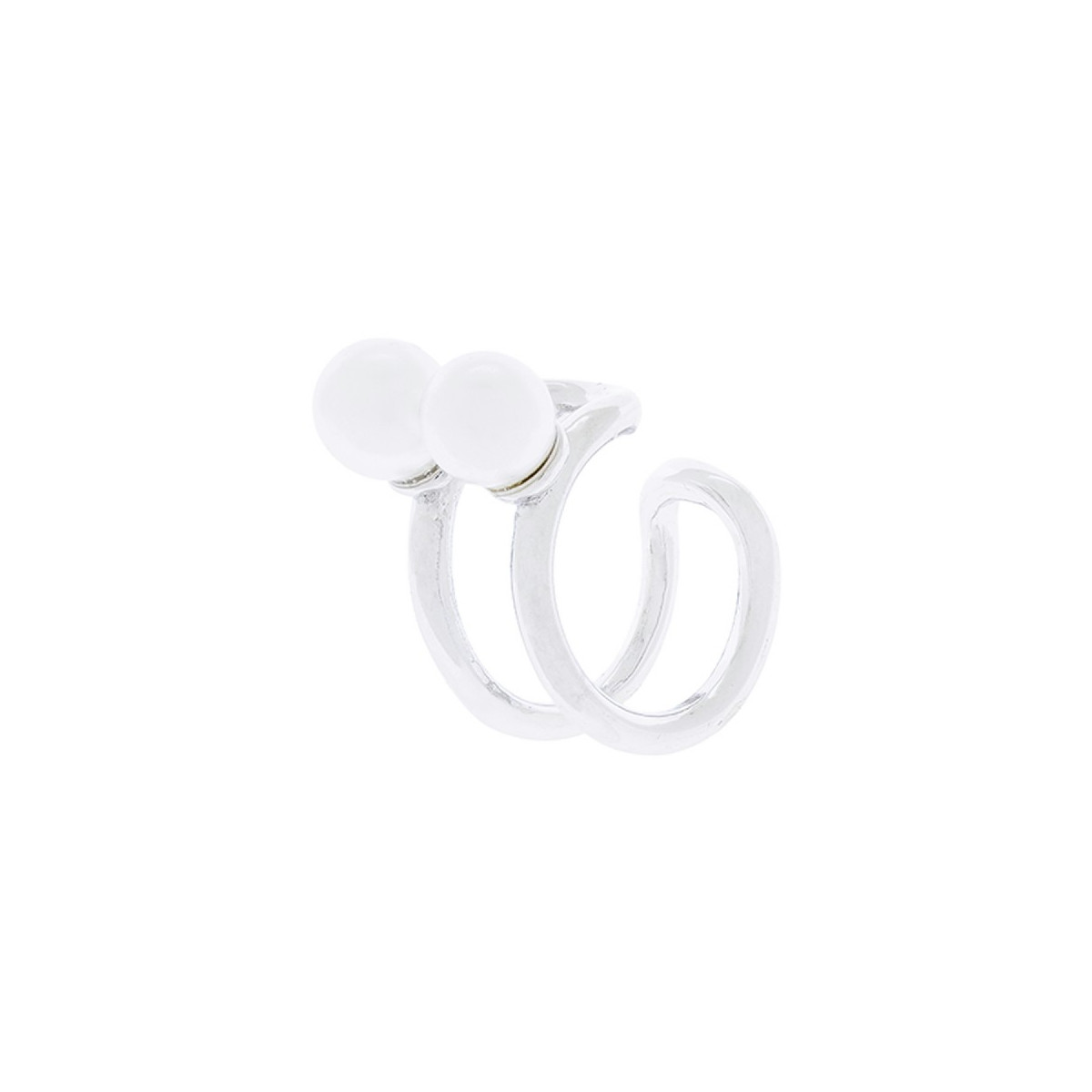P. EAR CUFF 2 LINEAS CON PERLA - PE6176R