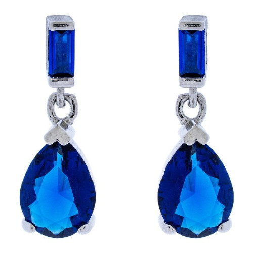 PENDIENTE CZ RECTANGULAR + LAGRIMA  - PE6357R/03