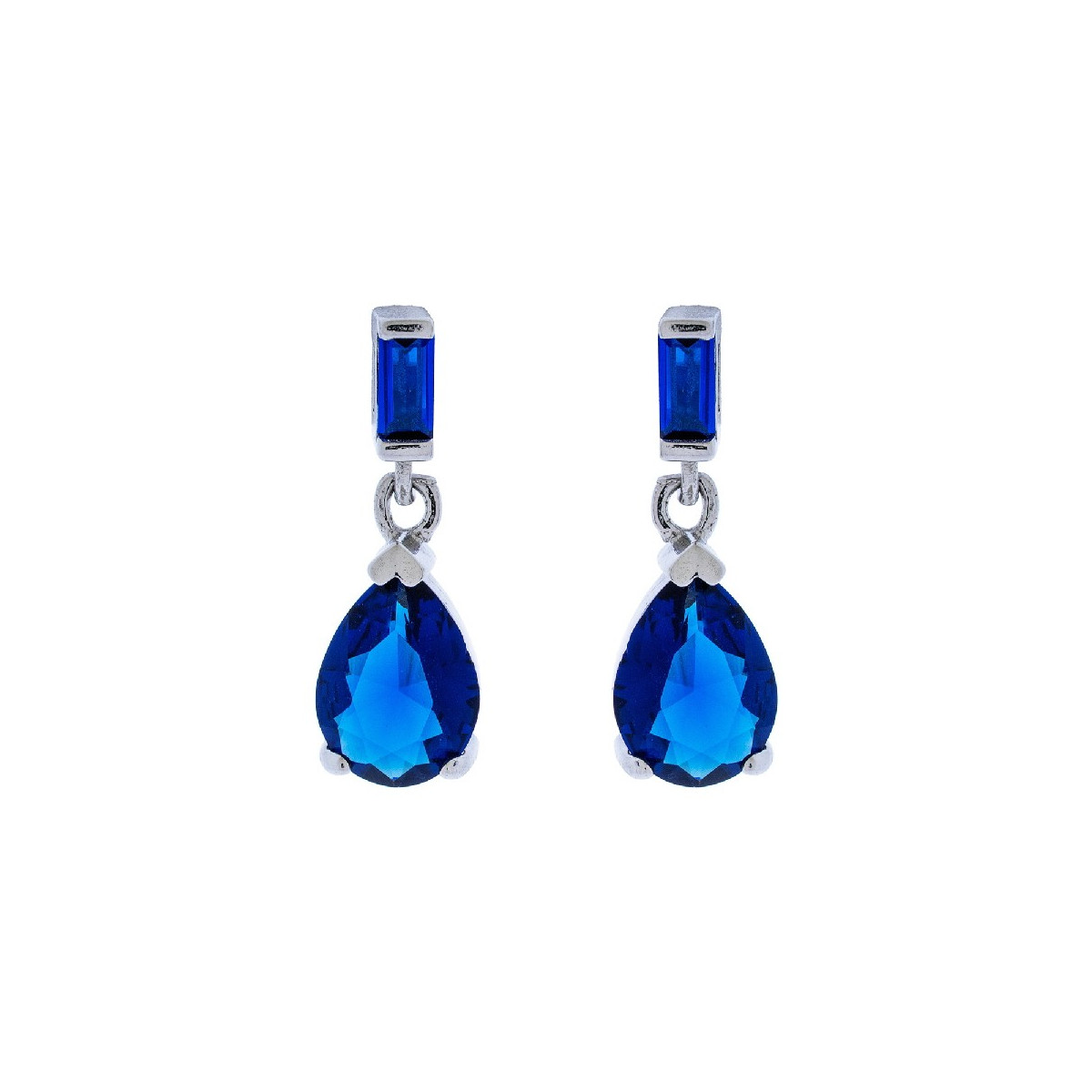 PENDIENTE CZ RECTANGULAR + LAGRIMA  - PE6357R/03