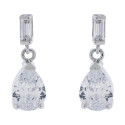 PENDIENTE CZ RECTANGULAR + LAGRIMA  - PE6357R/04