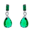 PENDIENTE CZ RECTANGULAR + LAGRIMA  - PE6357R/16