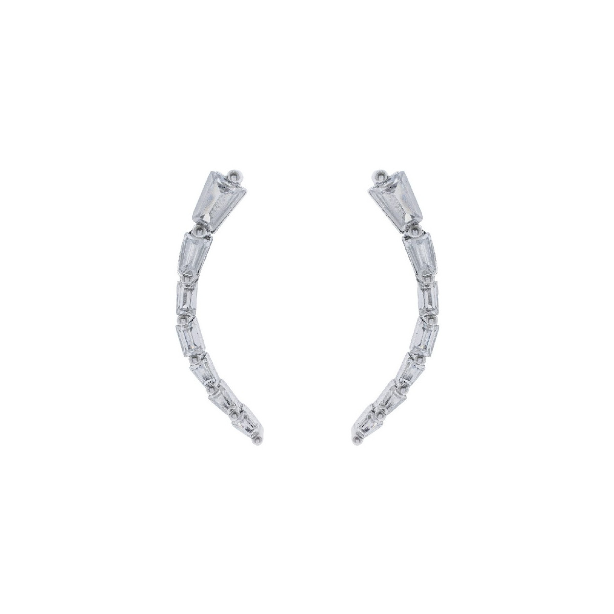 PENDIENTE TREPADOR PRESION BAGUETTE - PE6358R/04