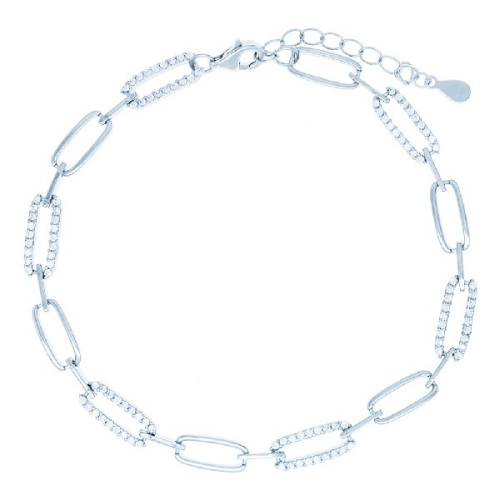 PUL. ESLABONES RECTANG. LISOS + CZ - PU5595R