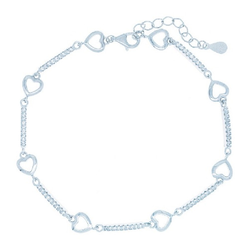 PUL. CORAZONES LISOS + BARRA CZ - PU5612R