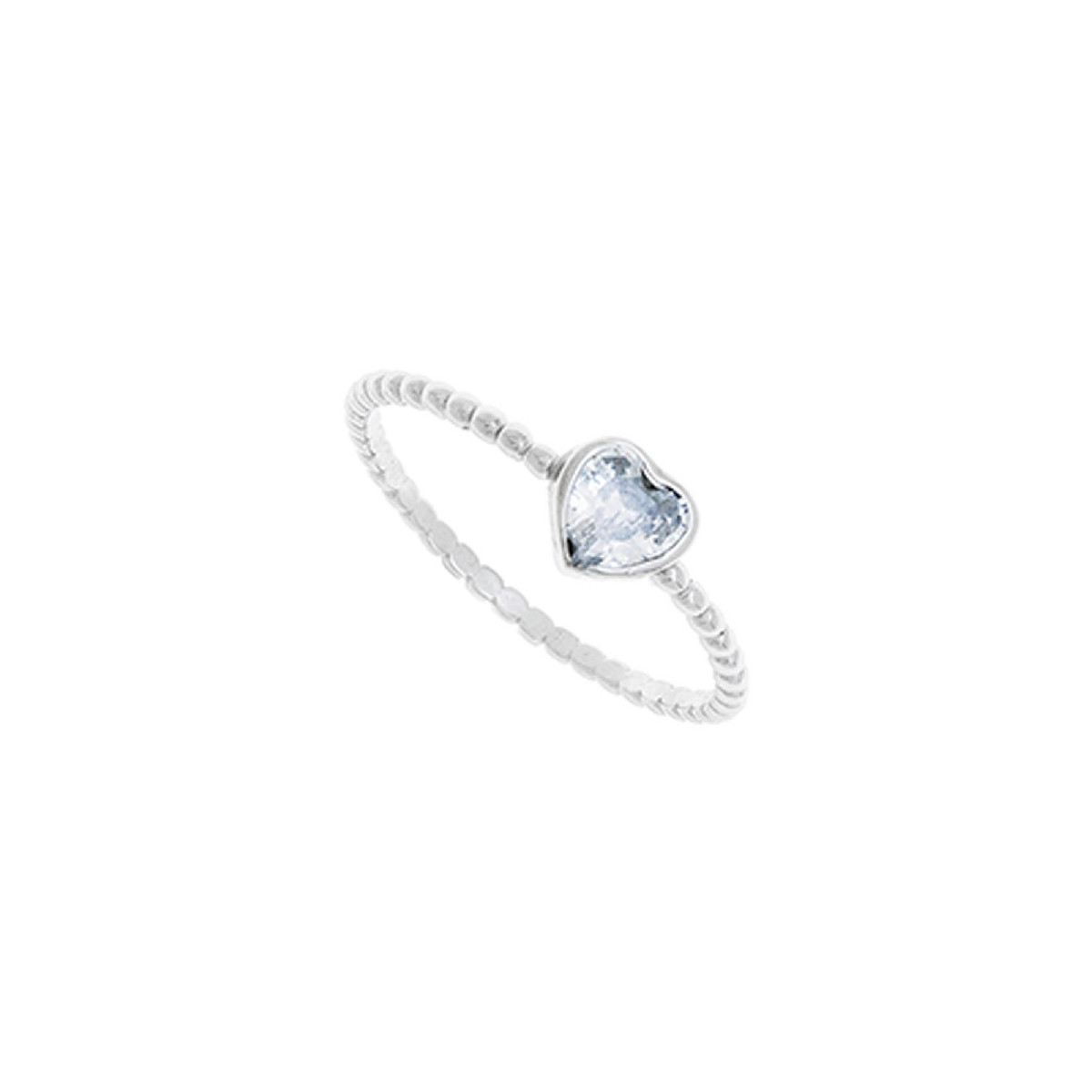 S. ARO BOLITAS CORAZON CZ - SO1590R