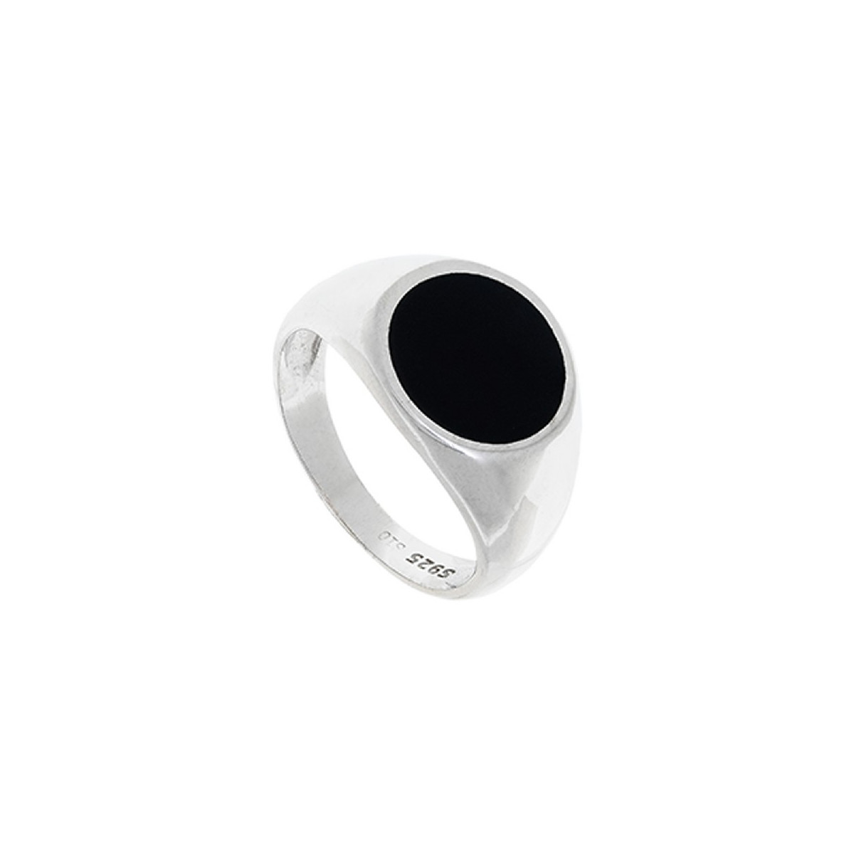 SELLO HOMBRE PIEDRA NEGRA REDONDO - SO1594R