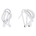 PENDIENTE OMEGA 2 LINEAS LISAS 1 LINEA CZ - PE6243R