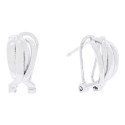 PENDIENTE OMEGA TRENZADO LISO - PE6245R