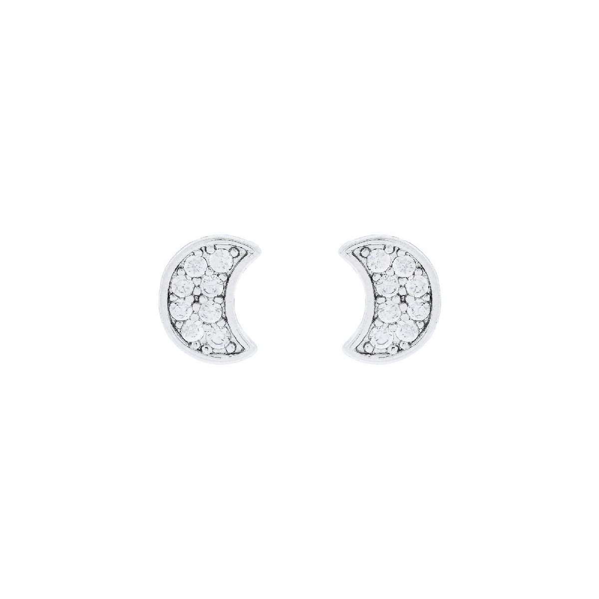 PENDIENTE LUNA CON CIRCONITAS, TACO-3UDS - PE6257R