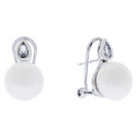 PENDIENTE OMEGA PERLA + LAGRIMA CIRCONITA - PE6262R